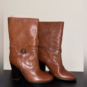 J. Crew Brown Heeled Boots Timeless Design